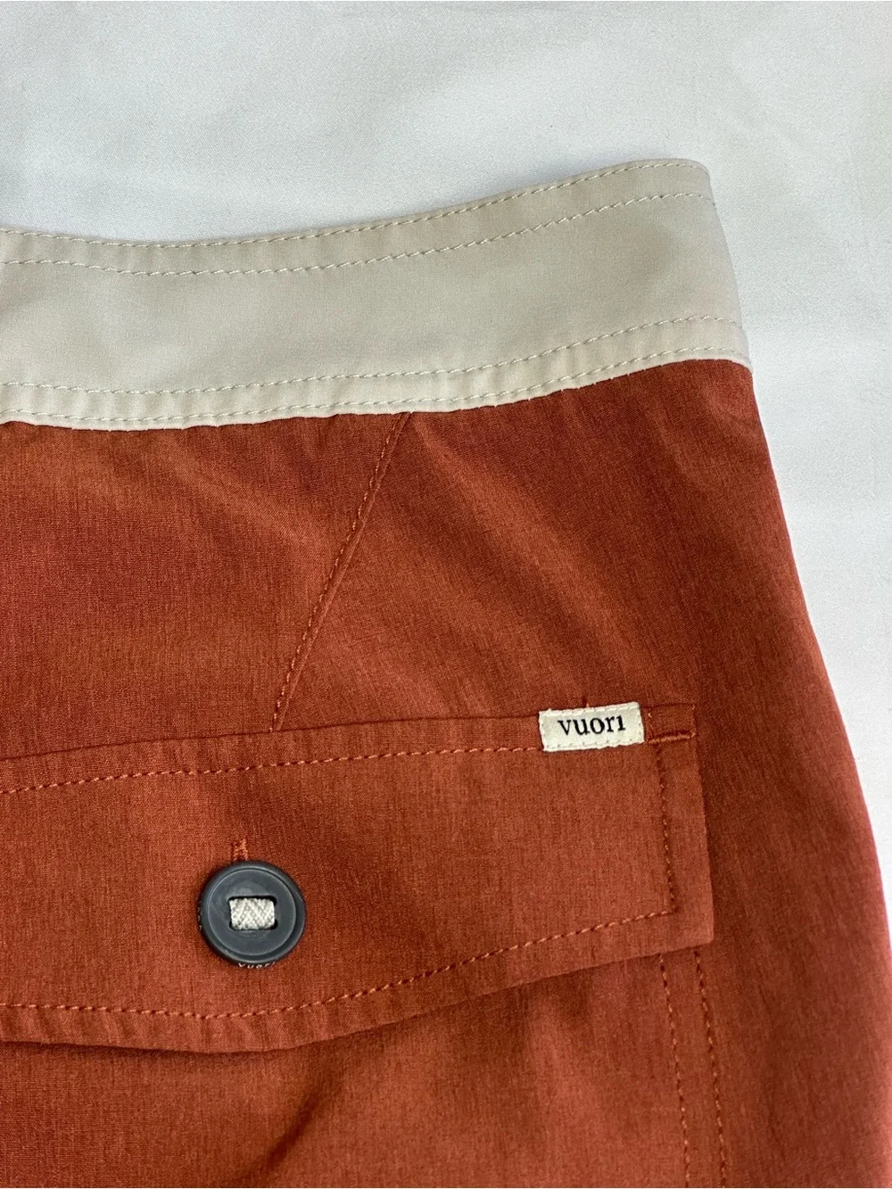Vuori Cruise Swim Boardshort Dark Penny Size 34 V314